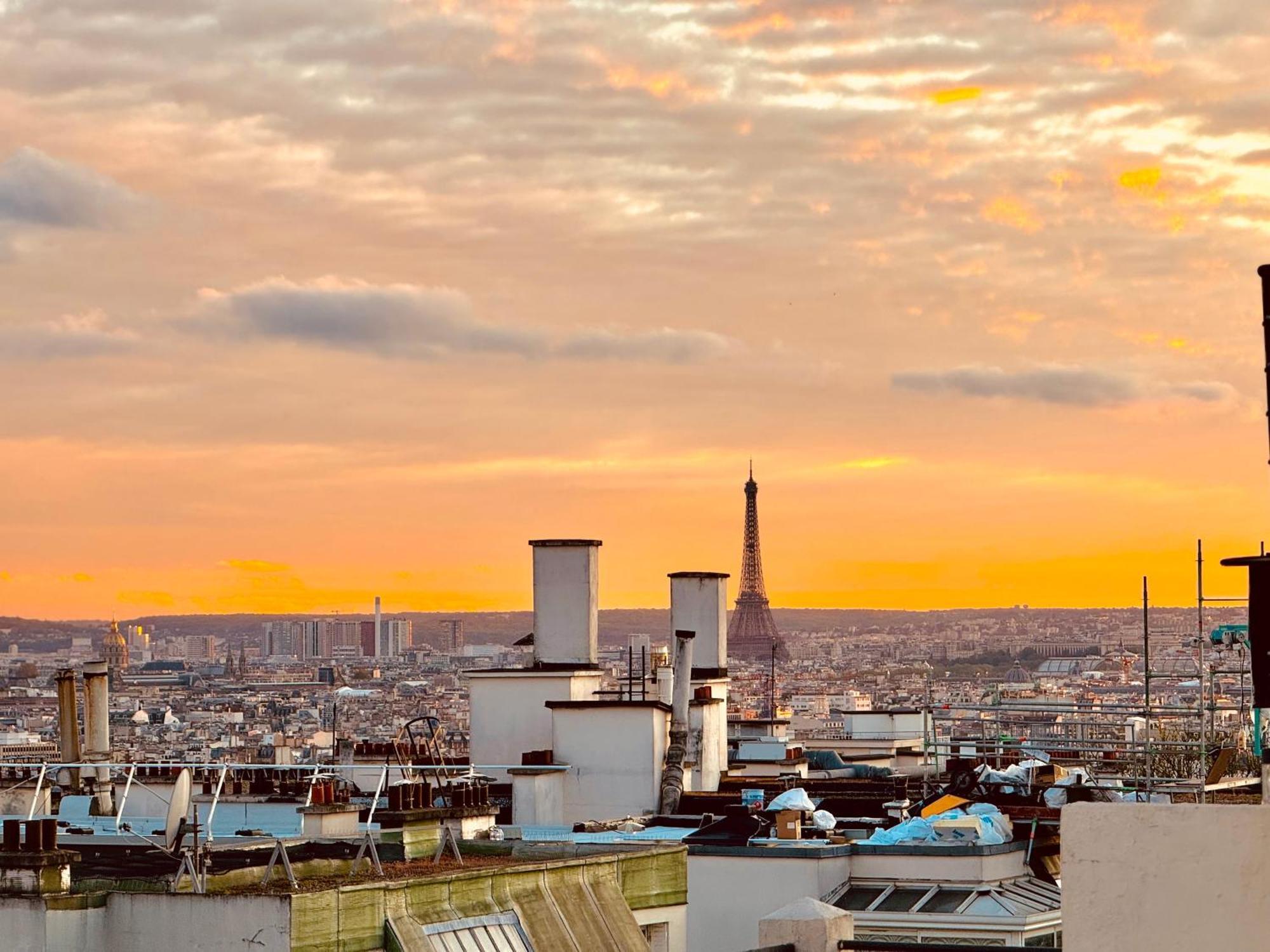 Apartment Direct Views Of Eiffel Tower & Sacre-Coeur From Mezzanine - 10 Mins To Paris Center Luaran gambar